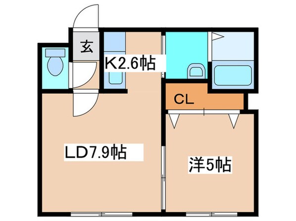 G・AMENITIES南4条の物件間取画像